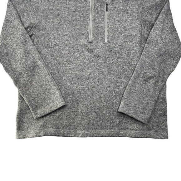 Woolrich Sweatshirt Men's Size XL Light Heather Gray 1/4 Zip Pullover Sweater - Picture 4 of 14